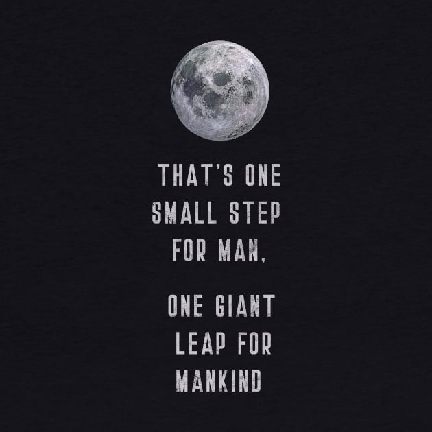 Moon Landing Quote (v3) by bluerockproducts